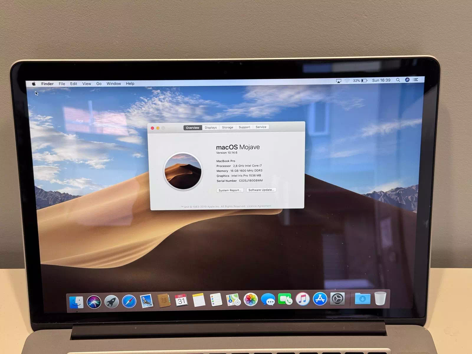 Apple Macbook Pro Retina A1398 metà 2015