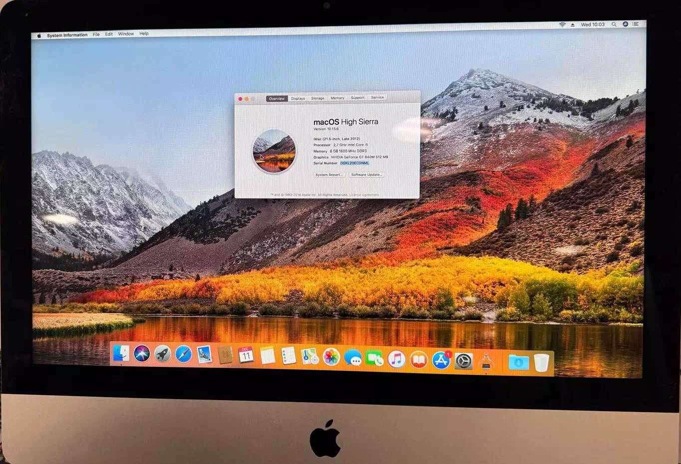 Apple iMac A1418 21,5" Slim 8GB | 250TB | 2012