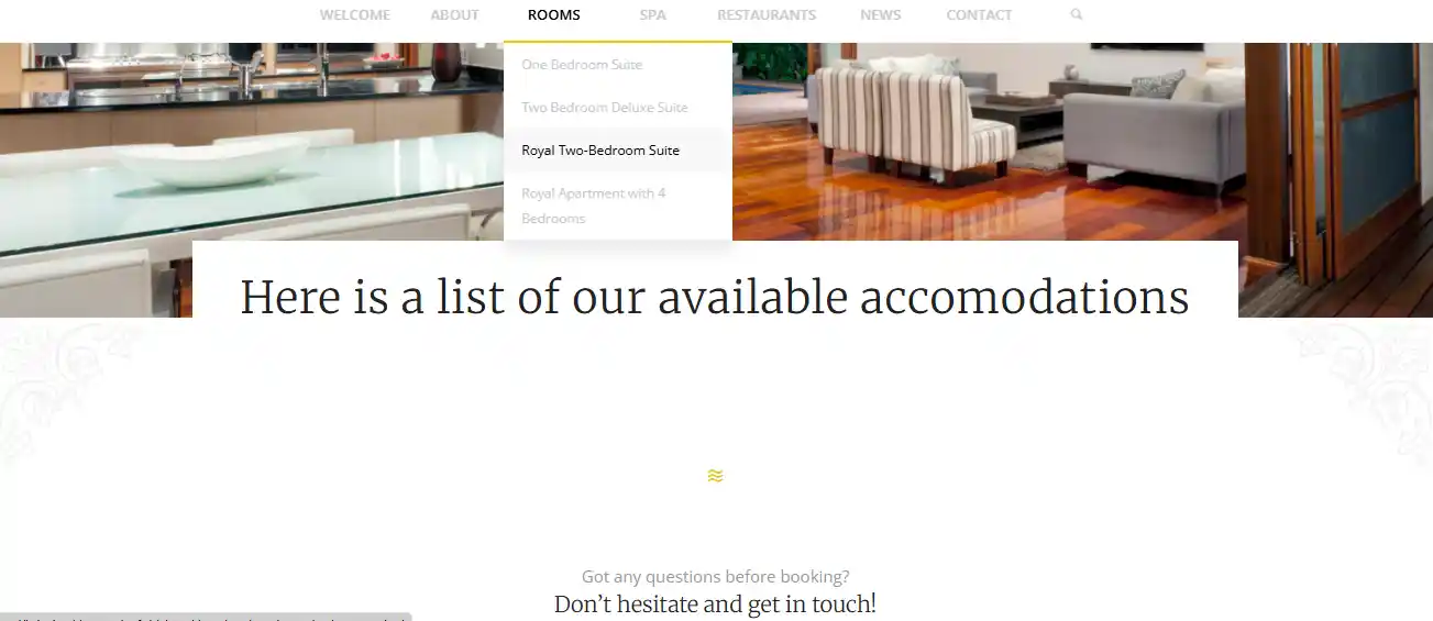 Sito web per hotel a 500 Euro