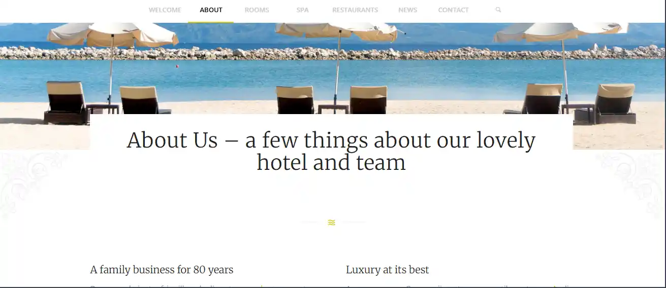Sito web per hotel a 500 Euro