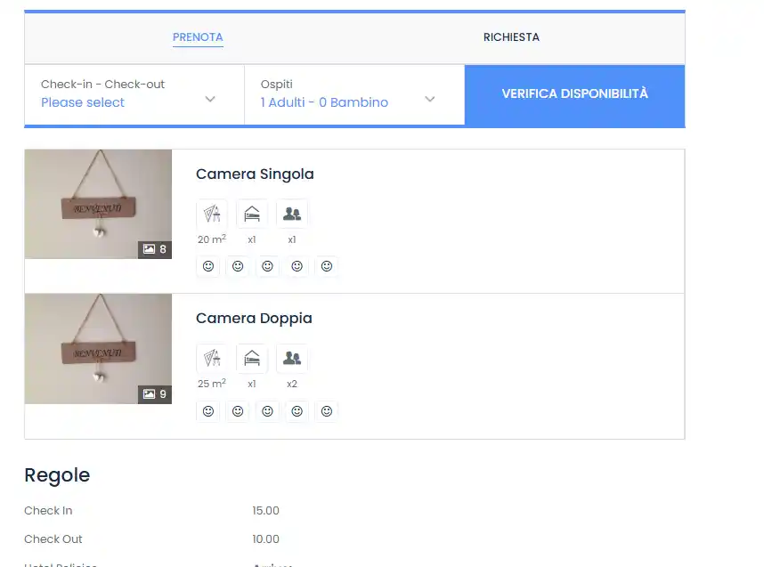 Sito web per Bnb o casa  vacanze a 50 Euro